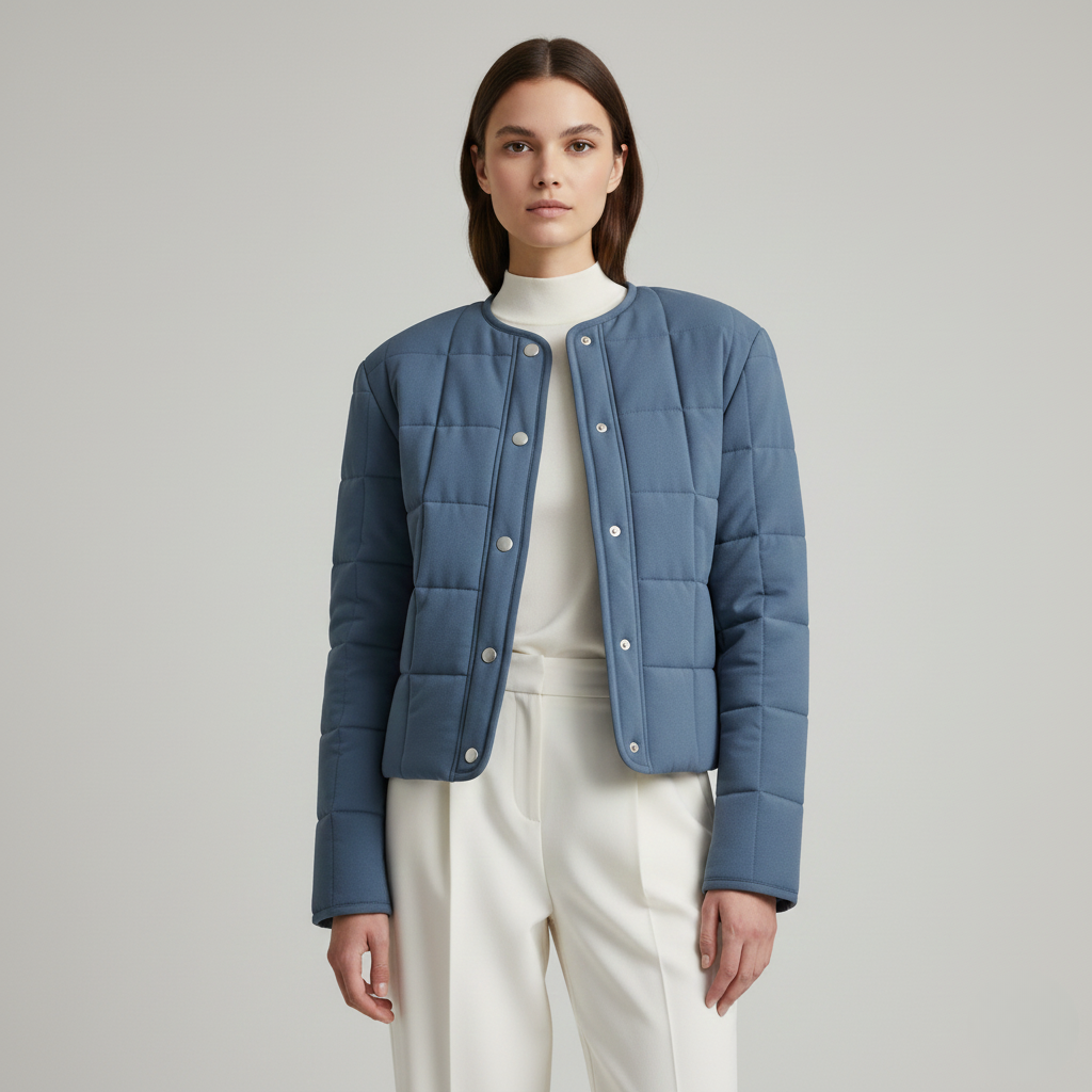 Lekka pikowana kurtka