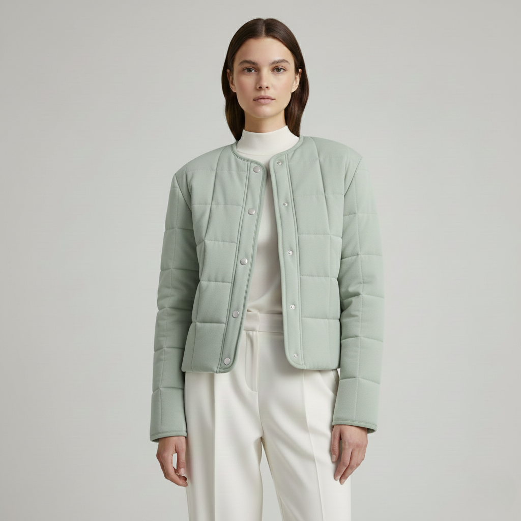 Lekka pikowana kurtka