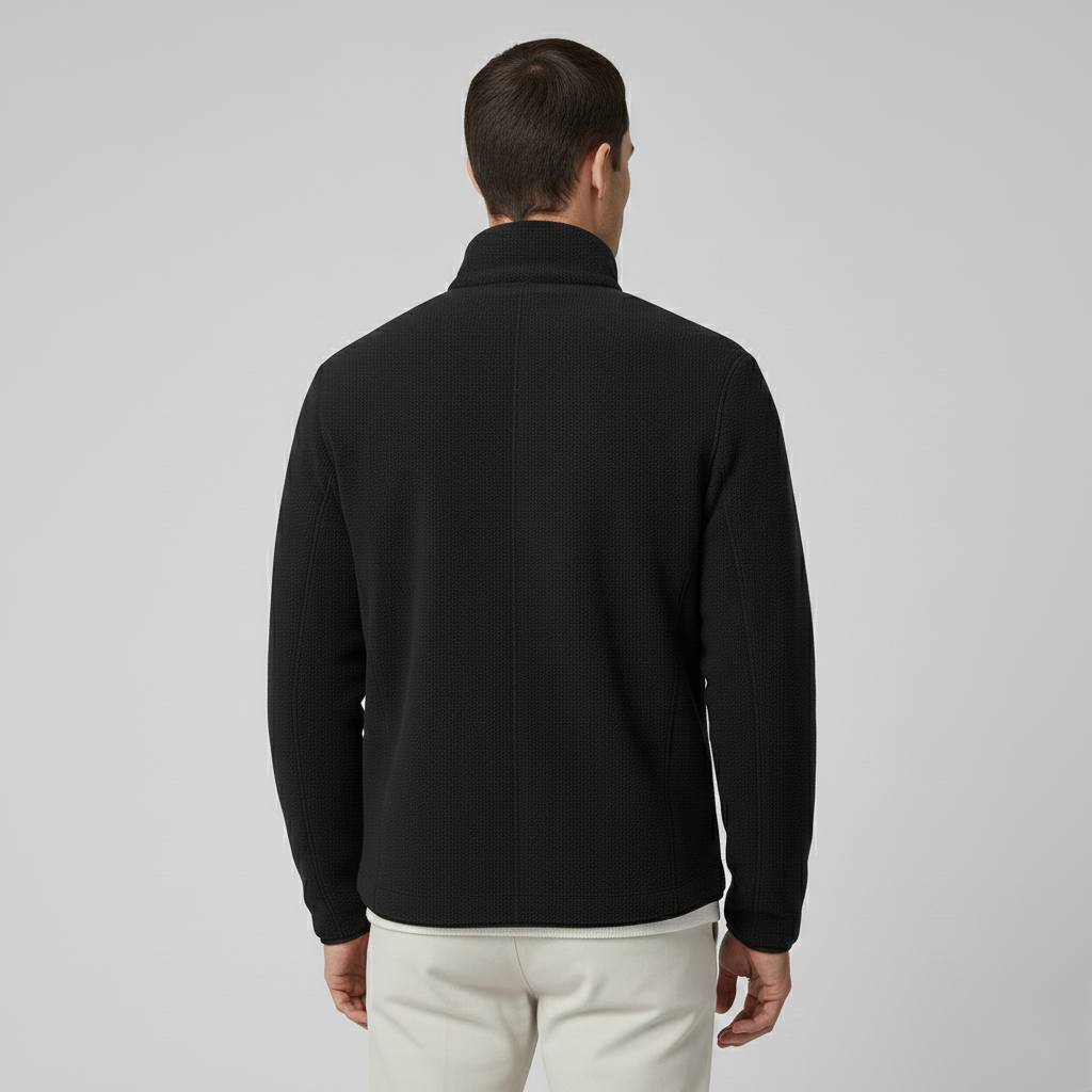 Kurtka polarowa z zamkiem błyskawicznym na całej długości