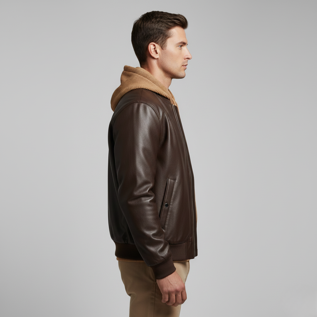 Skórzana kurtka bomberka