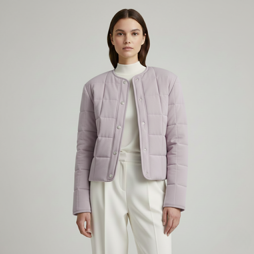 Lekka pikowana kurtka