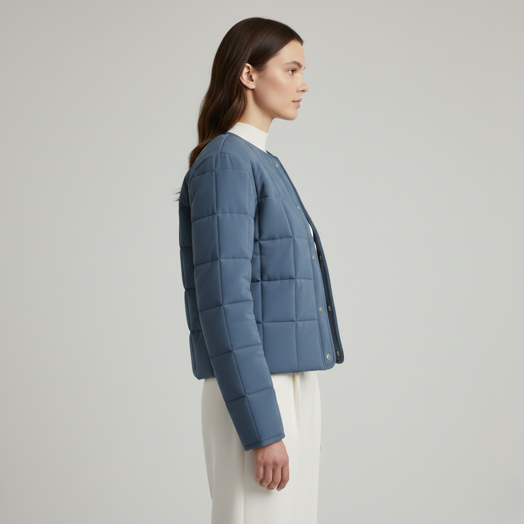 Lekka pikowana kurtka