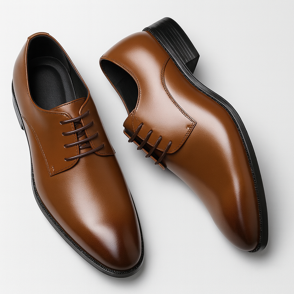 Męskie eleganckie buty letnie sznurowane