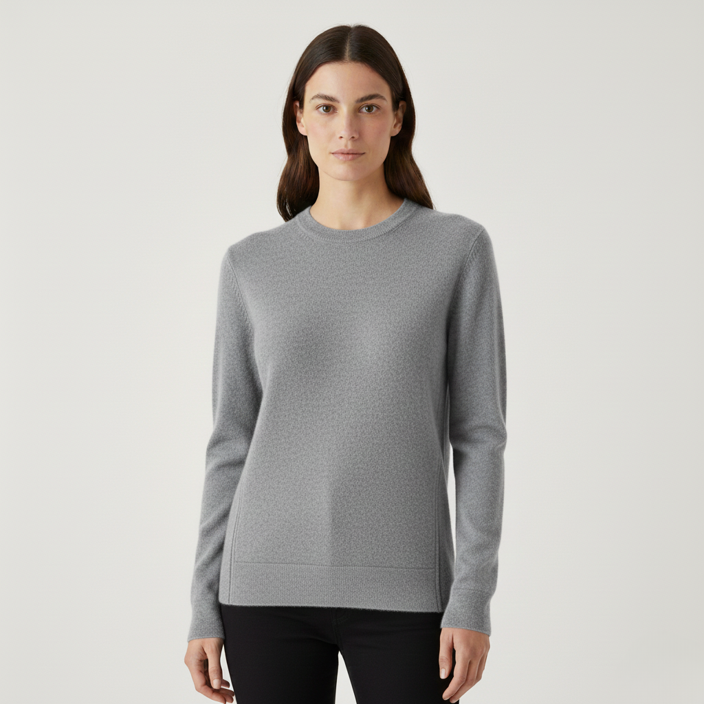 Sweter z okrągłym dekoltem